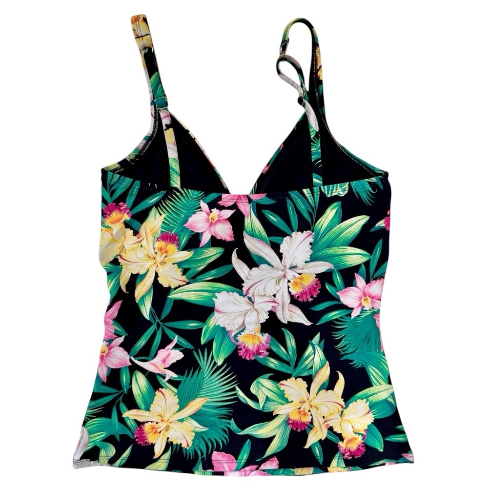 Tommy Bahama Orchid Garden Underwire Tankini Top - Picture 6 of 10